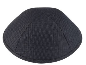 Picture of iKippah Black on Black Plaid Size 4